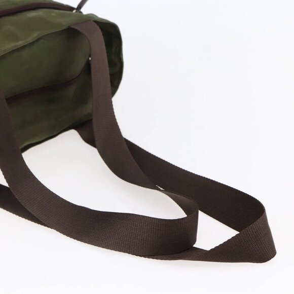 PRADA Tote Bag Nylon Khaki Silver Auth - Picture 6 of 15